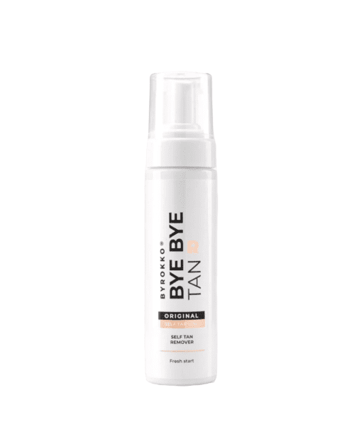 Erase your tan troubles with BYROKKO ByeBye Tan Self Tan Remover. Say hello to smooth, hydrated skin with our 200ml bottle. Remove fake tan effortlessly and prepare for a fresh application.