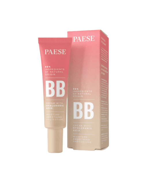 Achieve a flawless complexion with our Paese BB Cream with Hyaluronic Acid in shade 01N Ivory. This ultra-light BB cream blends effortlessly into your skin, leaving it looking natural and radiant. Enriched with hyaluronic acid and other rejuvenating ingredients, it hydrates and revitalizes your skin while shielding it from pollution and blue light. Experience the beauty of a smooth and even skin tone with our BB cream.