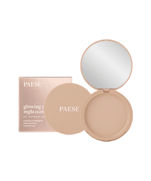 Illuminate Your Complexion with PAESE Glowing Powder in Shade 12 Natural Beige.