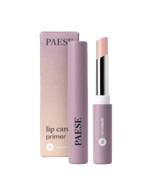 Experience the versatility of PAESE Nanorevit Lip Care Primer in 40 Light Pink, a revolutionary 2-in-1 lipstick.