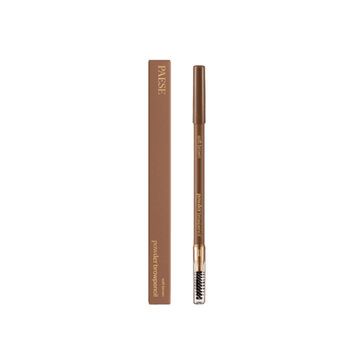 Get naturally defined brows with PAESE Powder Browpencil in Soft Brown. This vegan-friendly eyebrow pencil effortlessly fills, shapes, and enhances your brows for a soft and natural look. The soft brown shade complements a variety of hair colors and the long-lasting formula ensures your brows stay put throughout the day. Perfect your brow game while supporting vegan beauty.