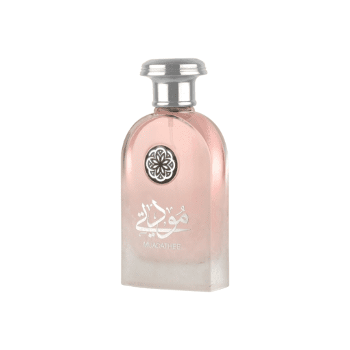 Indulge in the alluring fragrance of Asdaaf MUADATHEE, a floral and sweet perfume designed for women who prefer a discreet yet mesmerizing scent. With its delicate floral warmth of gardenia, tuberose, and jasmine, complemented by subtle fruity tones, this fragrance exudes a romantic and inviting aura. The heart of vanilla chantilly cream adds a touch of sensuality, while the base notes of musk, cedar, and sandalwood create a feminine and alluring foundation. Embark on a journey to a world of optimism and freshness, as Asdaaf MUADATHEE becomes your perfect companion for every occasion.