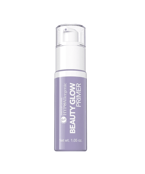 Illuminate your beauty with Bell HYPOAllergenic Beauty Glow Primer. This unique lightening-beautifying primer, featuring hyaluronic acid derivative and refreshing ingredients, imparts a healthy, moisturized look. The addition of interference pigments and spherical powders creates a luminous smoothing effect. Apply under makeup or wear alone for radiant skin. Dermatologist-tested for quality assurance. Elevate your beauty regimen with Bell Cosmetics.