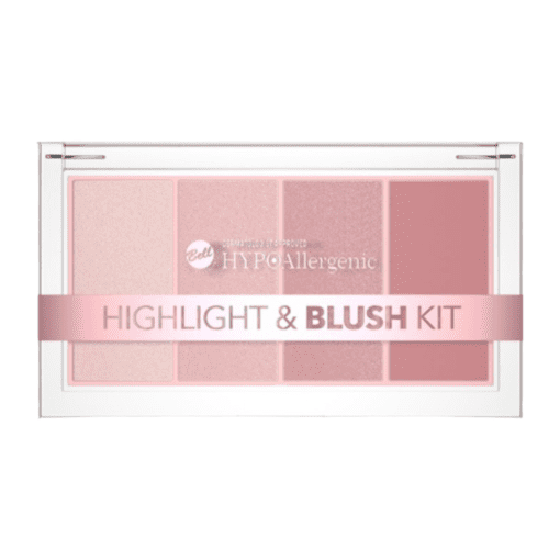 Elevate your makeup game with Bell's Hypoallergenic Highlight & Blush Kit. Create a fresh, radiant look using three exquisite highlighters and a matte blush. The delicate formula ensures a smooth, long-lasting application, perfect for sensitive skin. Unleash your creativity and embrace a natural, luminous glow.