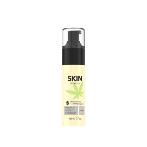 Experience the versatile nourishment of Bell's Hypoallergenic Skin Oil Elixir. This vegan blend of hemp seed, apricot, argan, jojoba, and sunflower oils moisturizes, regenerates, and nourishes. Packed with vitamins C and E, it fights aging and supports elasticity. Perfect for tired, dull skin and suitable for sensitive skin. Discover its multi-purpose use for face, body, and hair. Elevate your beauty routine with Bell Cosmetics.