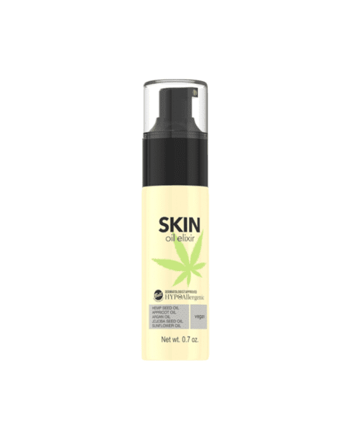 Experience the versatile nourishment of Bell's Hypoallergenic Skin Oil Elixir. This vegan blend of hemp seed, apricot, argan, jojoba, and sunflower oils moisturizes, regenerates, and nourishes. Packed with vitamins C and E, it fights aging and supports elasticity. Perfect for tired, dull skin and suitable for sensitive skin. Discover its multi-purpose use for face, body, and hair. Elevate your beauty routine with Bell Cosmetics.