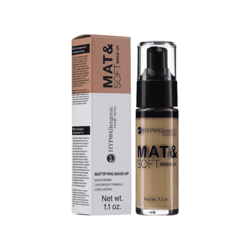 Elevate your makeup game with Bell's HypoAllergenic Mate & Soft Make-Up in shade 03 Sunny Beige. Achieve a flawless, long-lasting matte finish that enhances your natural beauty. This versatile foundation not only conceals imperfections but also prepares your skin for seamless makeup application. Let your skin breathe freely with the oil-free formula while maintaining a polished look. Discover the magic of Bell Cosmetics for makeup perfection.