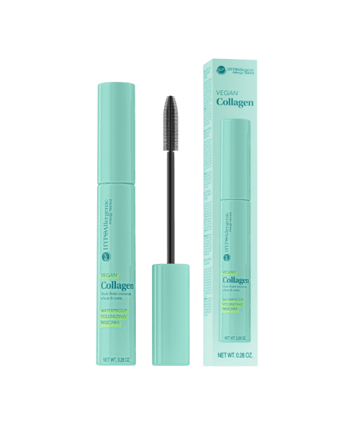 Elevate your lash game with Bell's Hypoallergenic Vegan Collagen Waterproof Volumizing Mascara. Formulated with coconut, wheat, and corn extracts, this mascara delivers intense black color that lasts. Experience volume, length, and density without compromise, all while caring for your lashes. The silicone brush ensures precise application, while the waterproof formula resists smudging. Certified by PETA and following the CLEAN BEAUTY formula, it's vegan, paraben-free, fragrance-free, and more. Discover beauty that's compassionate and effective with Bell Cosmetics' daily care range.