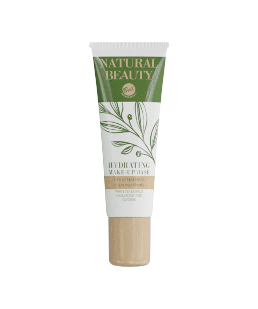 Prepare your skin with Bell's Natural Beauty Hydrating Make-Up Base. This versatile product acts as a protective shield, extends makeup durability, and offers deep hydration. Infused with 93% natural ingredients like white tea extract and hyaluronic acid, this vegan-friendly formula ensures a smooth application and lasting makeup. Elevate your routine with the perfect combination of skincare and makeup by Bell Cosmetics.