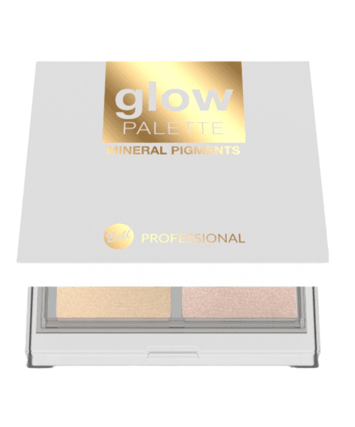 Enhance your radiance with Bell's Glow Palette Mineral Pigments. This set of two highlighters, enriched with luminous pearl pigments, elevates your makeup game. Whether applied individually or layered, achieve a customizable glow that illuminates your beauty. Discover the magic with Bell Cosmetics.