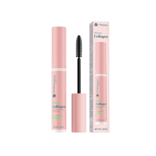 Discover Bell Hypoallergenic's Vegan Collagen Volumizing Mascara – where compassion meets captivating beauty. Elevate your lashes with maximum volume and length, enriched by vegan collagen and nourishing jojoba seed oil. The deep black hue intensifies your look, while the hypoallergenic formula ensures comfort. Suitable for sensitive eyes and contact lens wearers, this PETA-certified mascara embodies clean beauty with 93% natural ingredients. Experience lashes that are bold, beautiful, and cruelty-free.