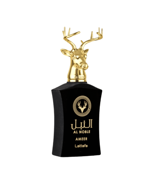 Lattafa Dubai Fragrances presents Al Noble Ameer: A spicy, exclusive scent with citrusy-woody notes. Experience opulence and Agarwood allure in this niche gem. Elevate your fragrance game now.