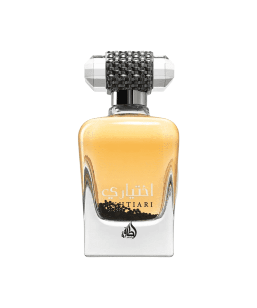 Unleash the enigmatic charm of Lattafa Ekhtiari Eau de Parfum - a captivating blend of fresh and mysterious notes, perfect for both women and men. This versatile unisex fragrance combines fruity, musky, and floral accords, making it an ideal choice for everyday wear. Embrace the allure of Lattafa Ekhtiari and leave a mesmerizing trail wherever you go. Elevate your presence with this modern yet timeless scent that celebrates your incurable optimism.