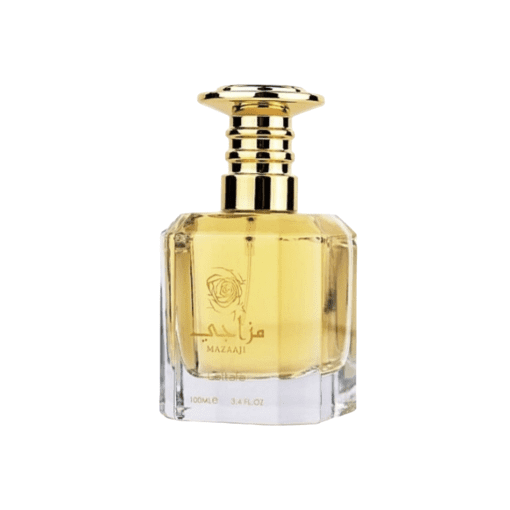 Discover the captivating allure of Lattafa Mazaaji Eau de Parfum, an optimistic and joyful fragrance that surrounds you with an oriental and floral symphony. Let the top notes of tangerine and orange blossom energize your senses, while the heart notes of Turkish rose, Bulgarian rose, and jasmine create a luxurious and floral aura that lingers for hours. Finally, embrace the warmth of vanilla, the richness of patchouli, and the woody charm of sandalwood and amber in the base notes, leaving a captivating trail wherever you go. Embrace the elegance and versatility of Lattafa Mazaaji, perfect for everyday wear, and let it be your signature scent that brings happiness and delight to your every moment.