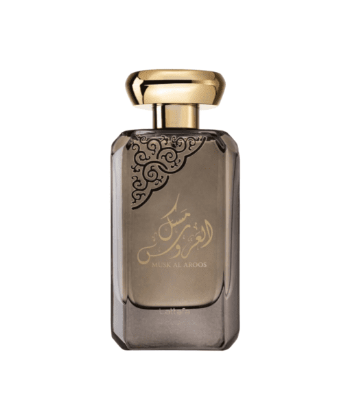 Experience the captivating allure of Musk Al Aroos Perfume by Lattafa. This 80ml Eau De Parfum is a delightful fusion of refinement and freshness, highlighted by Ambroxan, floral notes, and white musk. The initial spritz reveals a delightful combination of lemons and Ambroxan in the top notes, creating a fruity and delicately fresh opening that energizes the senses. As the fragrance unfolds, the heart notes take center stage, showcasing bright floral accords alongside the inviting warmth of sandalwood and the delicate charm of white musk. This delightful blend exudes elegance and sophistication, leaving a lasting impression wherever you go.