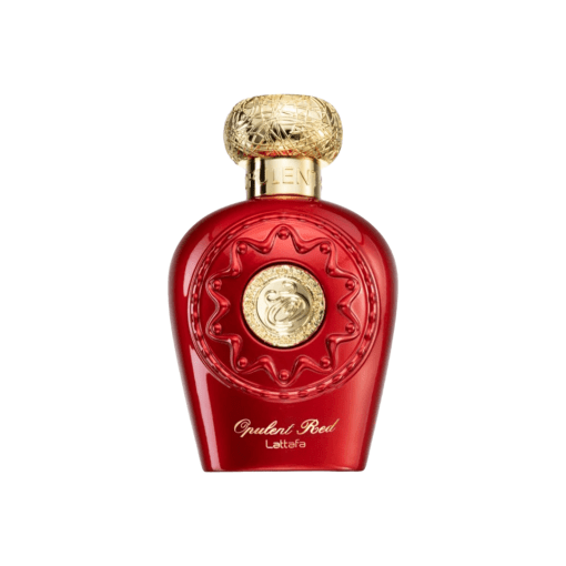 Opulent Red: A Fusion of Floral, Woody, and Gourmand Notes in One Captivating Fragrance. Discover Your Unique Charisma with Lattafa's Luxurious Eau de Parfum