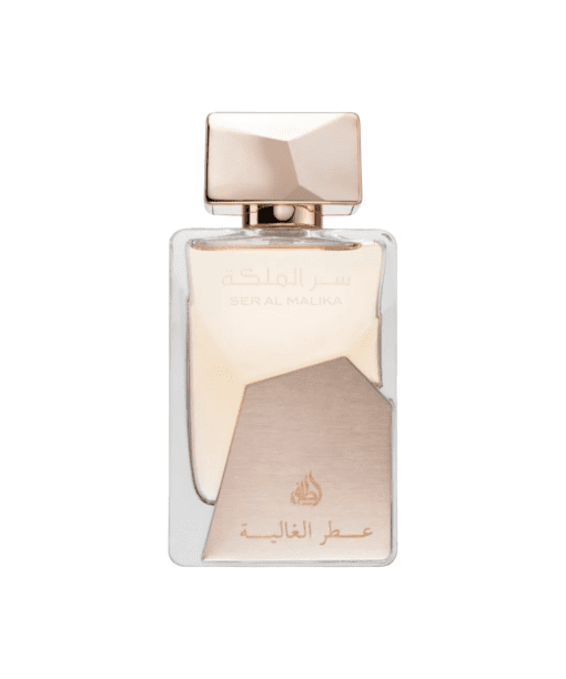 Indulge in the allure of Ser Al Malika Attar Al Ghalia, a luxurious and captivating fragrance by Lattafa. This pleasing scent weaves together velvety and sensuous notes, creating a symphony of aromas that exude elegance and sophistication. The top notes of lavender, lemon, and apple offer a fresh and inviting opening that immediately catches attention. As the fragrance unfolds, the heart notes of incense and nutmeg add depth and intrigue, drawing you further into its enchanting aura. In the base, the fragrance takes on a rich and indulgent character with vanilla, woody notes, and the sensuality of agarwood (oud). These notes linger on the skin, leaving a mesmerizing trail that reflects your unique and alluring personality. Embrace the force of femininity with Ser Al Malika Attar Al Ghalia, a perfume that celebrates your charm and allure. Perfect for any occasion, this fragrance will make you feel confident and cherished, leaving a lasting impression on everyone you meet. Treat yourself to the opulence and elegance of this exceptional scent and embrace the enchanting journey it offers. User caption ChatGPT 