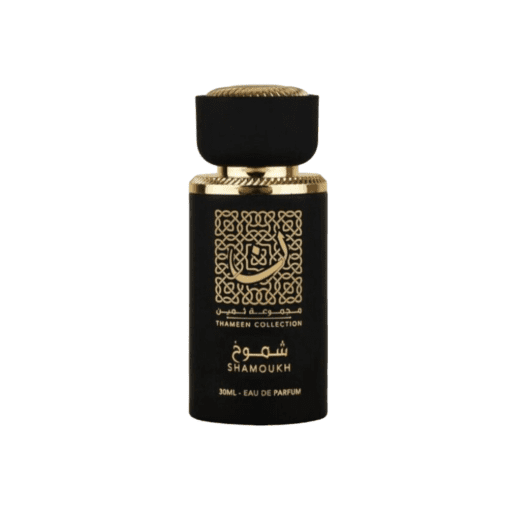 Discover the Allure of Shamoukh (Thameen Collection) Perfume by Lattafa. Immerse yourself in an Enchanting Olfactory Journey, blending Oriental and Woody Accords with Floral and Balsamic Essence. A Majestic and Captivating Fragrance!