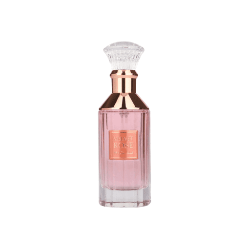 Experience the essence of timeless elegance with Velvet Rose Perfume by Lattafa. This luxurious fragrance for women blends the sweet allure of roses with the richness of patchouli, creating a captivating and sophisticated aroma that lingers throughout the day. The exquisite pink and rose gold bottle adds a touch of opulence, while the fragrance comes nestled in a velvet box, making it a perfect keepsake or gift. The top notes of sweet roses and patchouli immediately charm the senses, drawing you into a world of romance and beauty. As the fragrance unfolds, the heart notes reveal the alluring combination of labdanum and musk, adding depth and sensuality to the composition. Finally, the base notes of musk and amber leave a warm and lasting impression, enveloping you in a subtle and graceful allure that lingers on your skin. Velvet Rose Perfume is the perfect companion for any occasion, whether it's a casual day out or a special event where you want to make a lasting impression. Embrace the elegance and sophistication of Velvet Rose Perfume, and let its enchanting aroma express your unique style and personality.