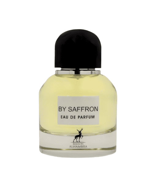 Embrace the captivating allure of "By Saffron" Perfume / Eau De Parfum by Maison Alhambra / Lattafa. Immerse yourself in the richness of saffron and the harmonious blend of juniper berries, pomelo, black violet, crystal rose, leather, blond woods, raspberry, and vetiver. Let this exquisite fragrance enchant your senses and leave an unforgettable trail of sophistication and allure. Elevate your scent game with "By Saffron" and indulge in the essence of luxury and elegance.