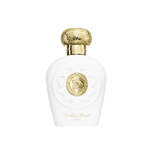 Experience elegance with Opulent Musk Eau de Parfum by Lattafa Perfumes. This fragrance masterfully combines white musk, saffron, and delicate citrus notes in the top opening, followed by a floral heart and a subtly woody base. Elevate your scent game with this oriental-inspired perfume.