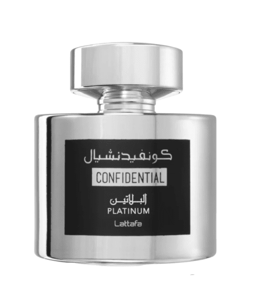 Embrace the day with Lattafa Confidential Platinum Unisex Eau de Parfum. A harmonious fusion of woody, spicy, and citrus notes that empowers you to face daily challenges and welcome new adventures with confidence. This enduring and invigorating fragrance elevates your daily routine.