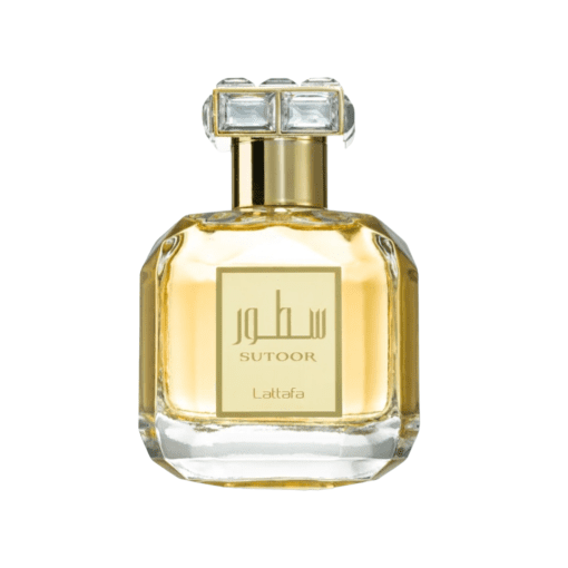 Sutoor Perfume 100ml Eau de Parfum by Lattafa: A Fragrant Voyage to Paradise Savor the tropical sweetness of Sutoor Perfume 100ml Eau de Parfum by Lattafa, a delightful fragrance with fruity and floral notes. It leads you through a symphony of peach and spicy aromas, elevated by the grace of jasmine and the warmth of amber, all while guided by the ancient herb Davana. The journey culminates in a delightful vanilla and patchouli blend, creating a gourmet fragrance that will enchant the most discerning women in the world. Sutoor Perfume 100ml Eau de Parfum is not limited to a specific gender; it is the perfect choice for both men and women who appreciate the richness and depth of Arabian Oud perfumes. It is versatile and suitable for a wide range of occasions, from birthdays to anniversaries and beyond. This fragrance is an invitation to a fragrant paradise, a voyage of the senses where sweetness and floral elegance unite, leaving a lasting and timeless impression.