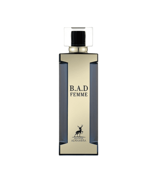 Elevate your essence with Bad Femme by Maison Alhambra—an enticing fragrance curated for the confident, empowered woman. Brought to you by Shopify, this scent opens with a burst of blackcurrant, bergamot, and pear, casting a lively aura.