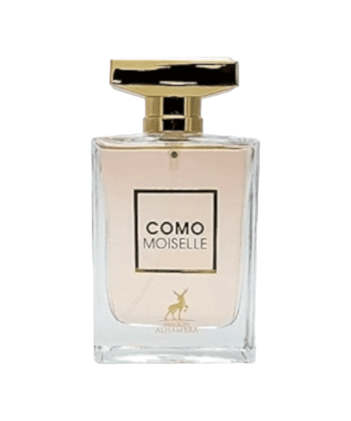 Embark on a fragrant journey with Como Moiselle Eau De Parfum by Maison Alhambra—a captivating blend of floral and herbal accords with an oriental-woody essence. This fragrance transcends the ordinary, creating an aura of understated luxury and elegance that speaks volumes with its vibrant and enchanting symphony of scents.