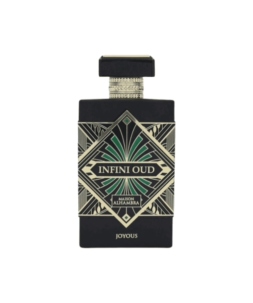 Embark on a sensory odyssey with Infini Oud Joyous by Maison Alhambra—an exceptional oriental, warm, and woody fragrance designed for the most discerning individuals. Indulge in the captivating opening of sweet saffron notes, leading to a heart harmonized by lavender and nutmeg.