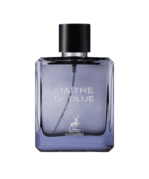 Immerse yourself in sophistication with Lattafa Maison Alhambra's Maitre De Blue Parfum for men. This enduring fragrance, meticulously crafted by Maison Alhambra, unfolds with a burst of invigorating freshness at the top—melding zesty Grapefruit, lively Lemon, Mint, and a hint of Pink Pepper. As the fragrance evolves, experience a complex interplay of spicy warmth and floral elegance in the heart, featuring Ginger, Nutmeg, Jasmine, and Iso E Super.