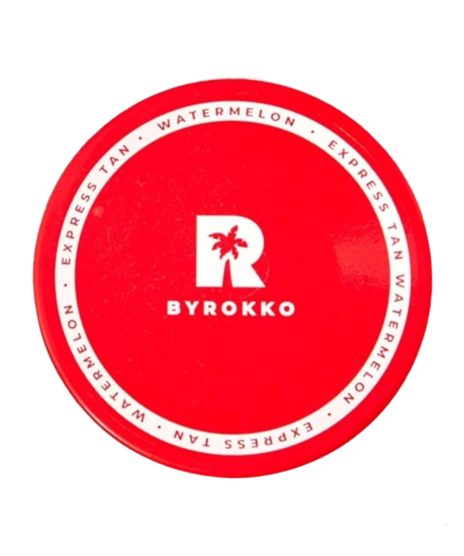 Byrokko Watermelon Cream: Achieve a natural tan with ease. Hydrates, leaves a subtle glow, and smells like fresh watermelon.