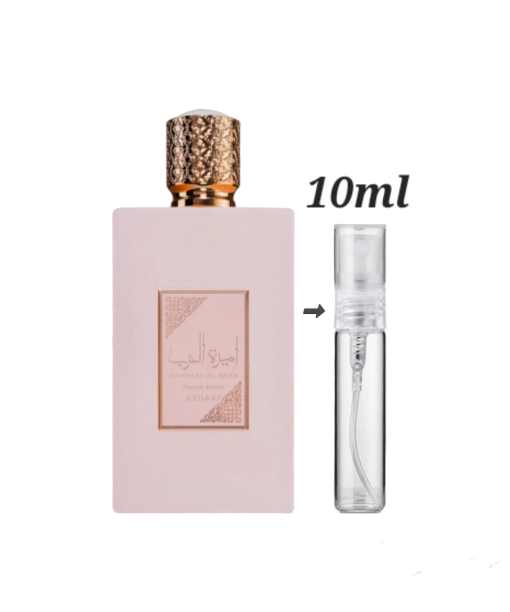 Asdaaf Ameerat Al Arab Prive Rose 10ml decants at our Dublin online luxury perfume shop.