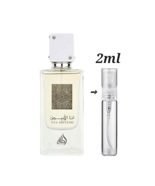 Lattafa Ana Abiyedh 2ml decants and samples available online in Ireland.