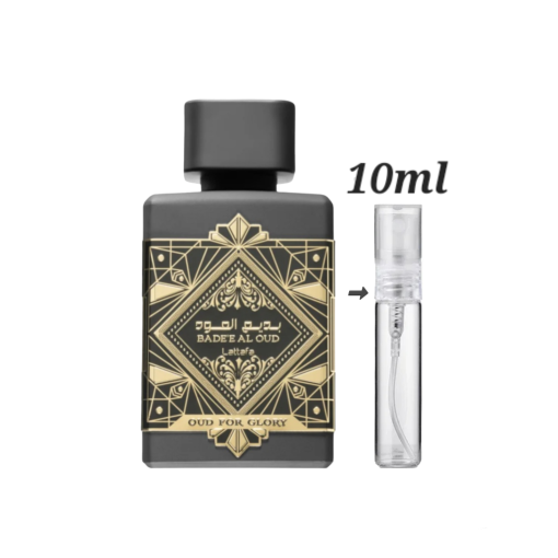 Lattafa Badee Al Oud For Glory 10ml Dubai perfume samples in Ireland.