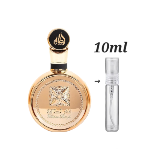 Lattafa Fakhar Gold Extrait 10ml decants available in Dublin, Ireland.