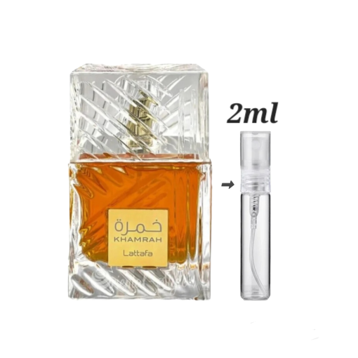 Lattafa Khamrah 2ml decants, perfume samples in Ireland.