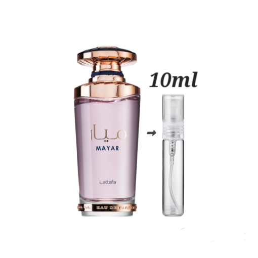 Lattafa Mayar 10ml decants available online in Ireland.