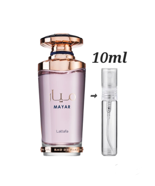 Lattafa Mayar 10ml decants available online in Ireland.