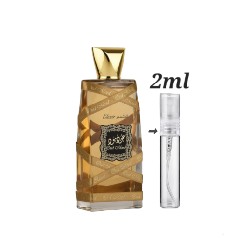 Lattafa Oud Mood Elixir 2ml decants, Arabian perfume testers, best price, worldwide shipping.