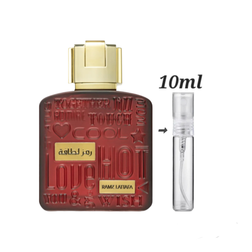 Lattafa Ramz Gold 10ml decants in Ireland, elegant perfume samples for sale in Dublin.