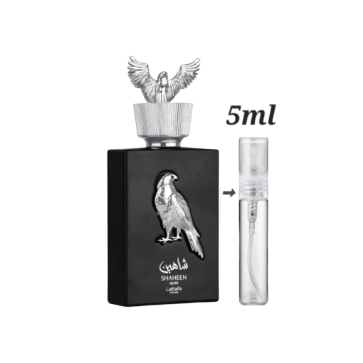 Lattafa Shaheen Silver 5ml decant bottle, Ireland Shop Online