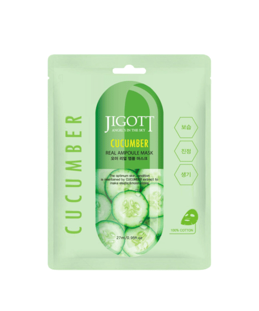 Jigott Cucumber Real Ampoule Mask 27 ml